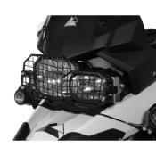 Quick Release Stainless Steel Headlight Guard, Black, BMW F800GS/ADV, F700GS, F650GS-Twin, 2008-on