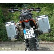 Pannier System KTM 690 (2018 and older) 31L,38L w SS rack Anodized-Silver