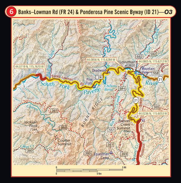 Butler Motorcycle Maps - Idaho 