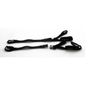 ROK Straps Strap-It, Pack Adjustable 42 Inch, with loops, Black