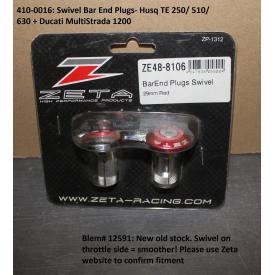 SCRATCH & DENT - Swivel Bar End Plugs for Husq TE250 / 510 / 630 + Ducati MultiStrada 1200, 410-0016, was $22 Product Thumbnail