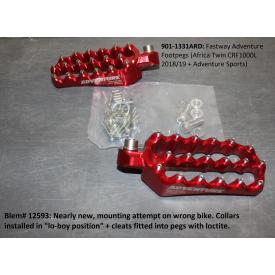 Scratch & Dent - FASTWAY EXTRA-WIDE ADVENTURE FOOT PEGS, HONDA AFRICA TWIN CRF1000L (2018-2019) & ADVENTURE SPORTS, 901-1331ARD, Was $299.95 Product Thumbnail