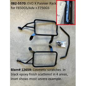SCRATCH & DENT - Black EVO X Pannier Rack, F850GS/Adv + F750GS, 082-5570 was $599 Product Thumbnail