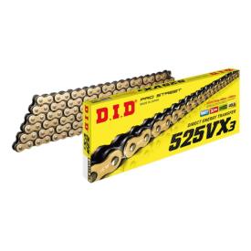 DID 525VX3 Gold X-Ring chain x 120 links for LC8 950/990 F800GS Product Thumbnail