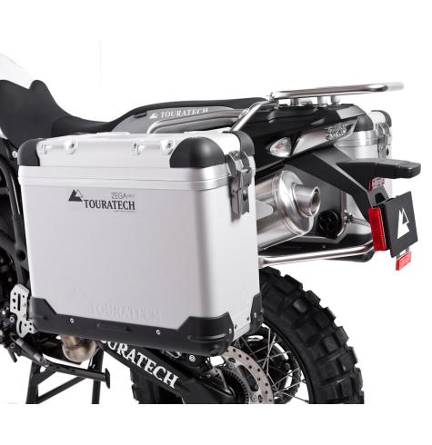 The Zega Pro pannier system is the best luggage option for your BMW F800GS, F700GS, or F650GS Twin motorcycle.